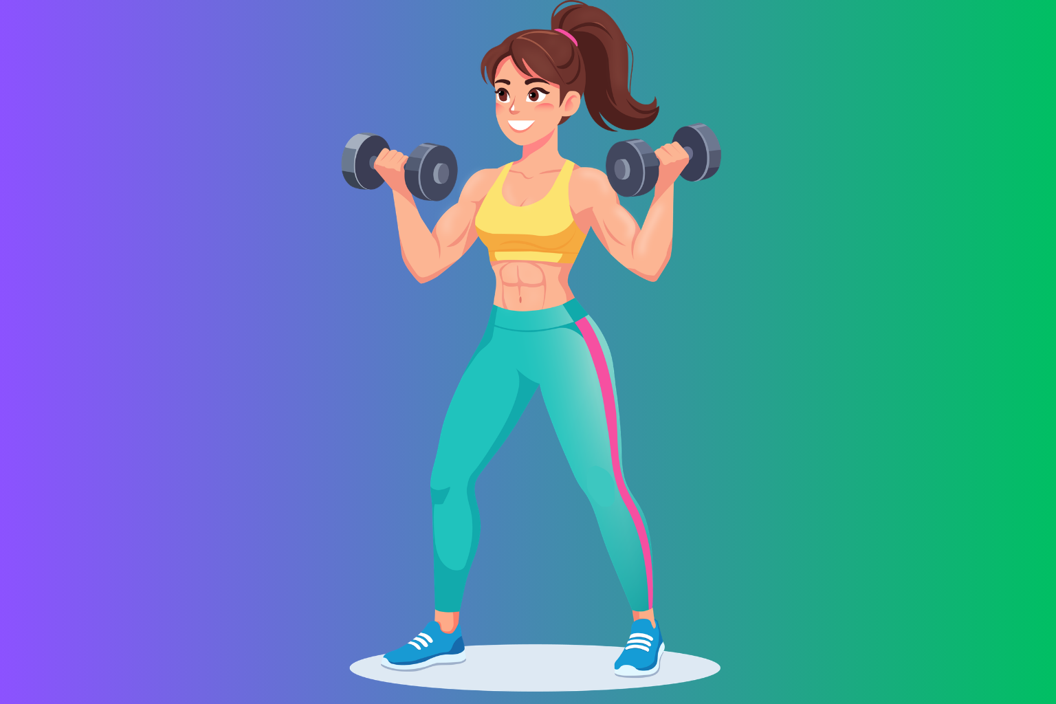 Mulher Fitness perfeita