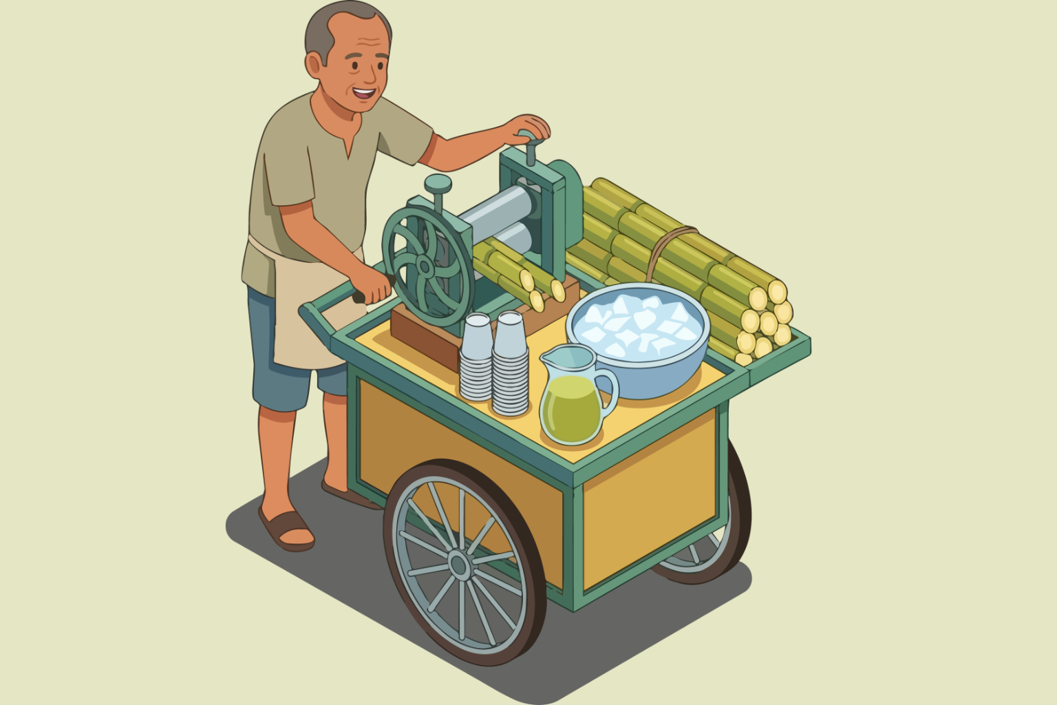 Caldo de cana engorda